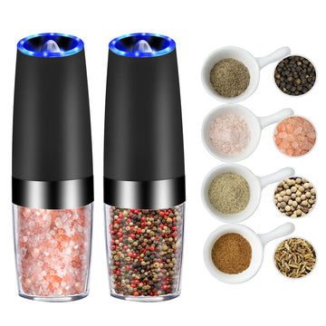 2PCS Electric Gravity Sensor Automatic Pepper Grinder Kitchen Tools