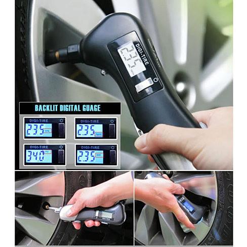 9-in-1 multi-functional car tire pressure gauge tool – the perfect combination of safety and practicality